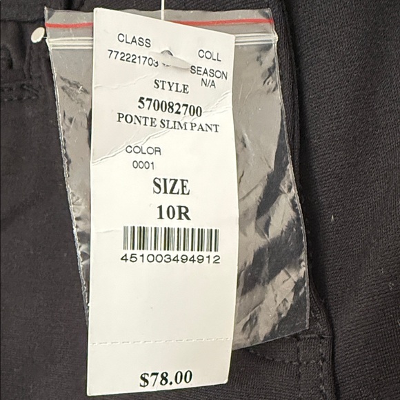 White House Black Market Black Slim Leg Pants - Picture 3 of 5